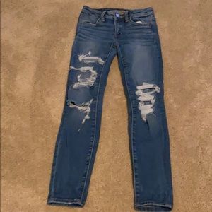 AE skinny ripped jeans